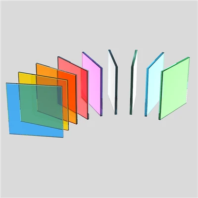 Vidre laminat intercapa de colors